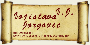 Vojislava Jorgović vizit kartica